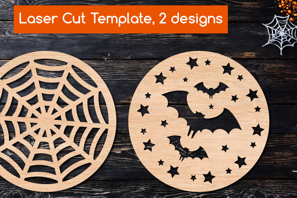 Intra απο ξύλο plywood 3mm-4mm πάχος – Στρογγυλά αποκριάτικα σουβέρ Δίασταση  20x20 cm INTRAFABR-108050129