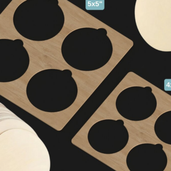 Intra απο ξύλο plywood 3mm-4mm πάχος – Πρότυπο λέιζερ Jig Bundle Round Jig Bundle 151 Δίασταση  20x20 cm INTRAFABR-118154732 - Image 2