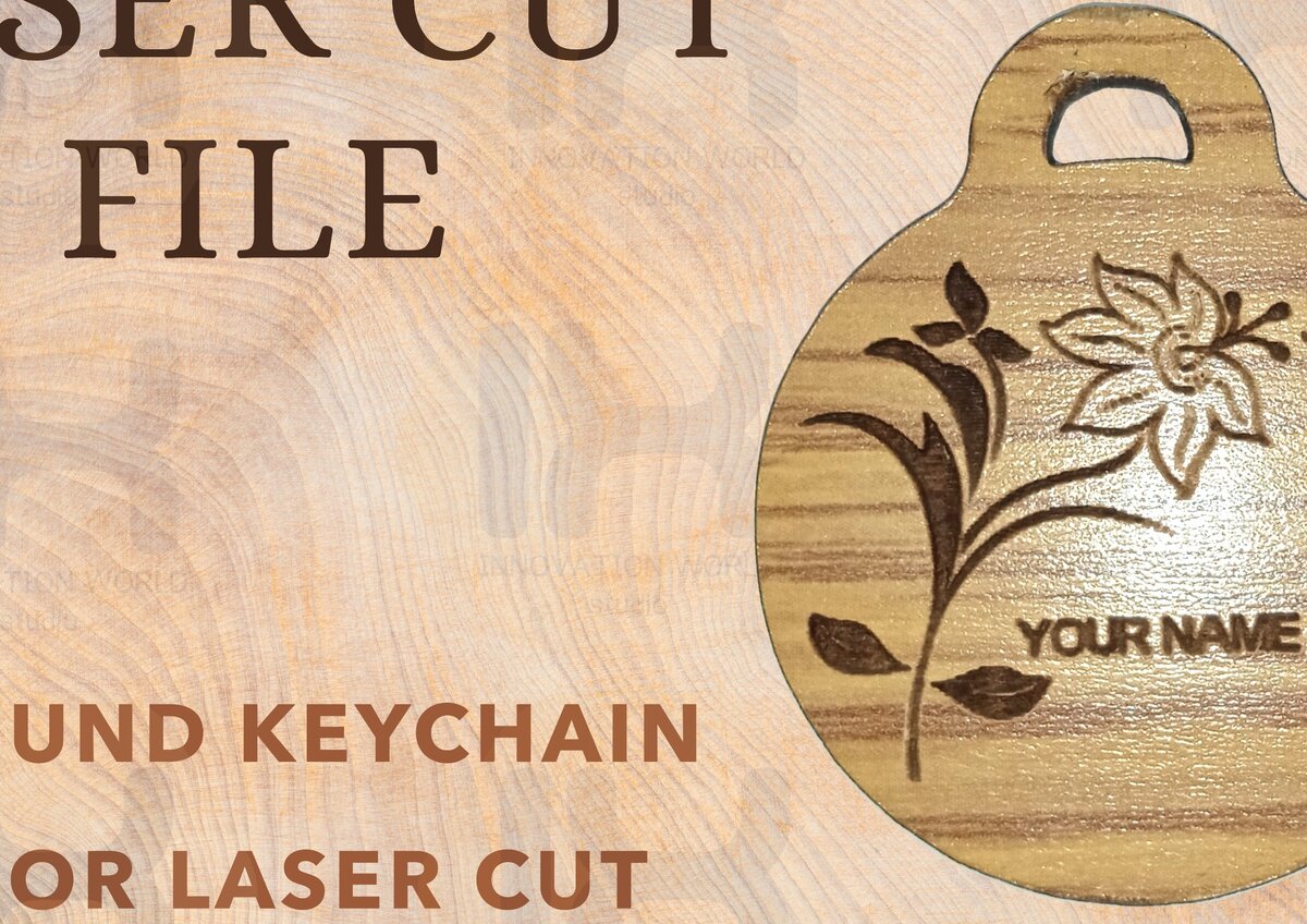 Intra απο ξύλο plywood 3mm-4mm πάχος – Στρογγυλό μπρελόκ για Δίασταση  5x5 cm INTRAFABR-82243759