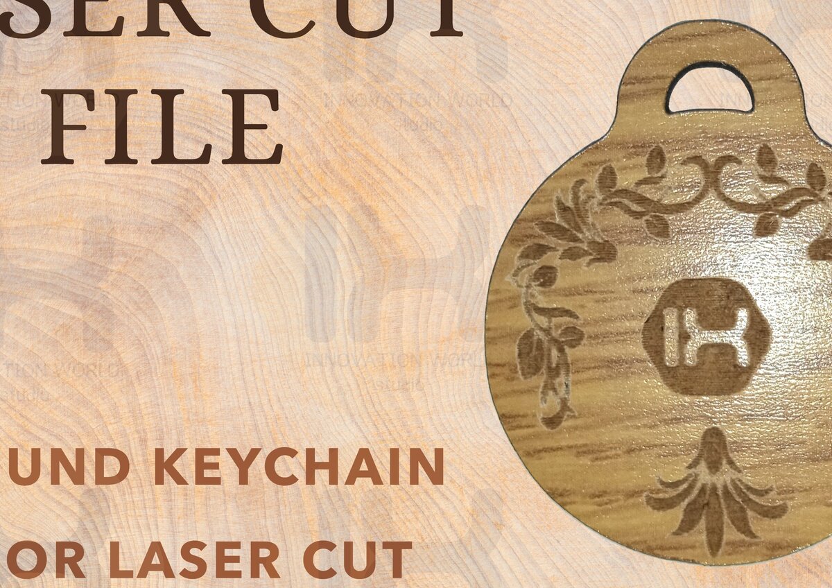 Intra απο ξύλο plywood 3mm-4mm πάχος – Στρογγυλό μπρελόκ για Δίασταση  5x5 cm INTRAFABR-82244579