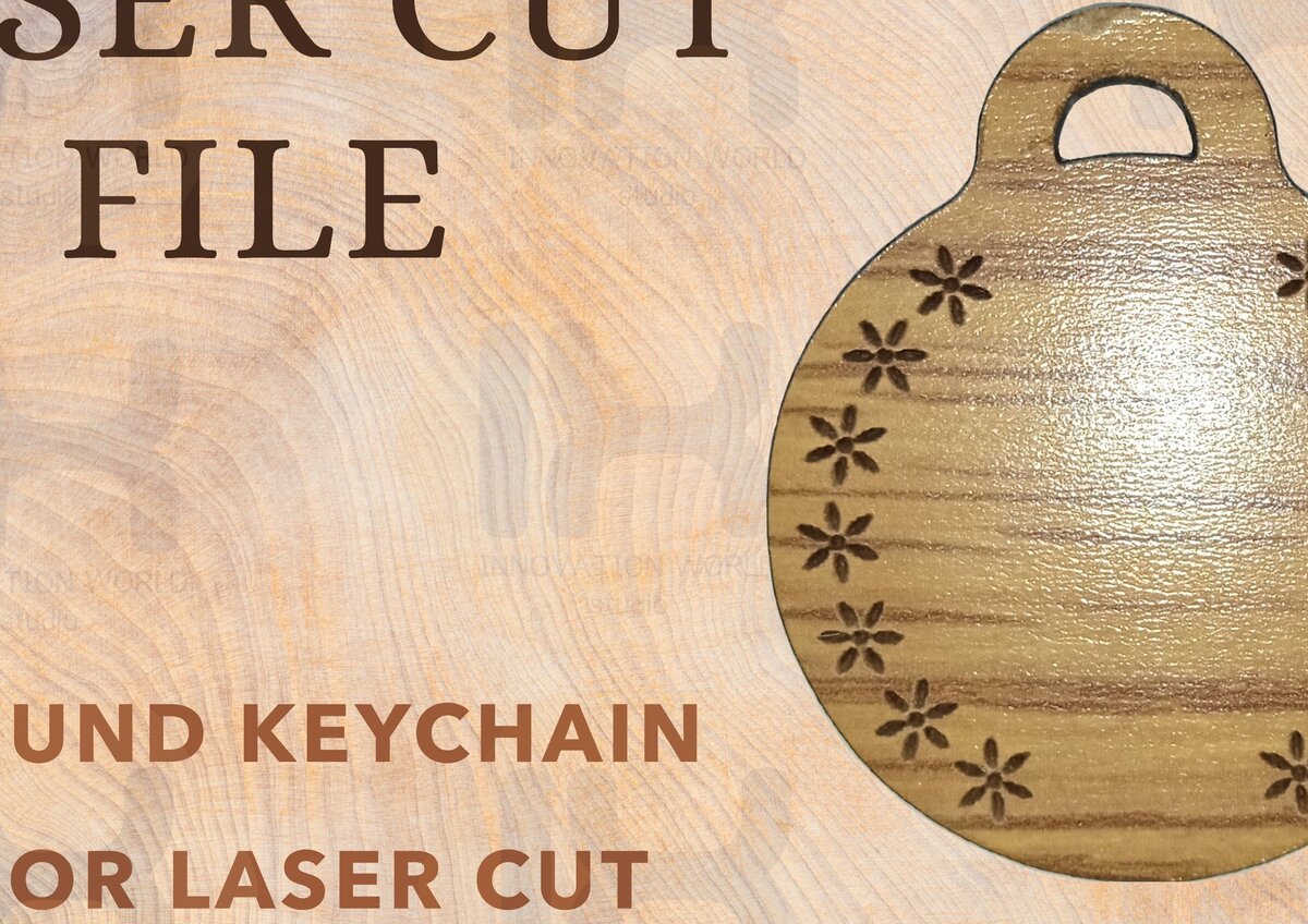 Intra απο ξύλο plywood 3mm-4mm πάχος – Στρογγυλό μπρελόκ για Δίασταση  5x5 cm INTRAFABR-82245896