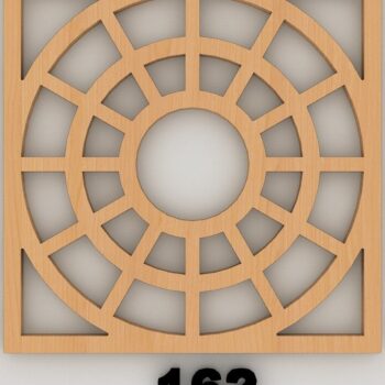 Intra απο ξύλο plywood 3mm-4mm πάχος – Στρογγυλά Σουβέρ Mandala Κομμένα Αρχεία Δίασταση  20x20 cm INTRAFABR-54605765 - Image 3