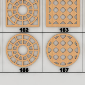 Intra απο ξύλο plywood 3mm-4mm πάχος – Στρογγυλά Σουβέρ Mandala Κομμένα Αρχεία Δίασταση  20x20 cm INTRAFABR-54605765 - Image 10