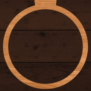 Intra απο ξύλο plywood 3mm-4mm πάχος – Στρογγυλό στολίδι, Χριστούγεννα Δίασταση  20x20 cm INTRAFABR-110908436