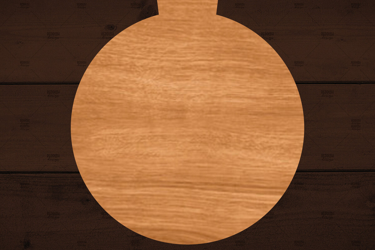 Intra απο ξύλο plywood 3mm-4mm πάχος – Στρογγυλό στολίδι, Χριστούγεννα Δίασταση  20x20 cm INTRAFABR-110908710