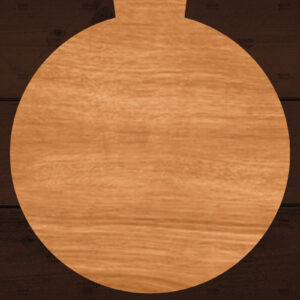 Intra απο ξύλο plywood 3mm-4mm πάχος – Στρογγυλό στολίδι, Χριστούγεννα Δίασταση  20x20 cm INTRAFABR-110908779