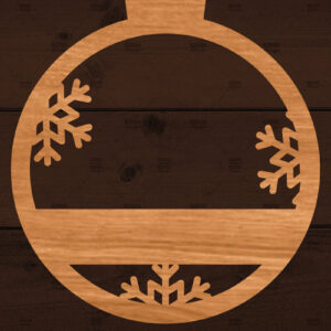 Intra απο ξύλο plywood 3mm-4mm πάχος – Στρογγυλό στολίδι, Χριστούγεννα Δίασταση  20x20 cm INTRAFABR-110908407