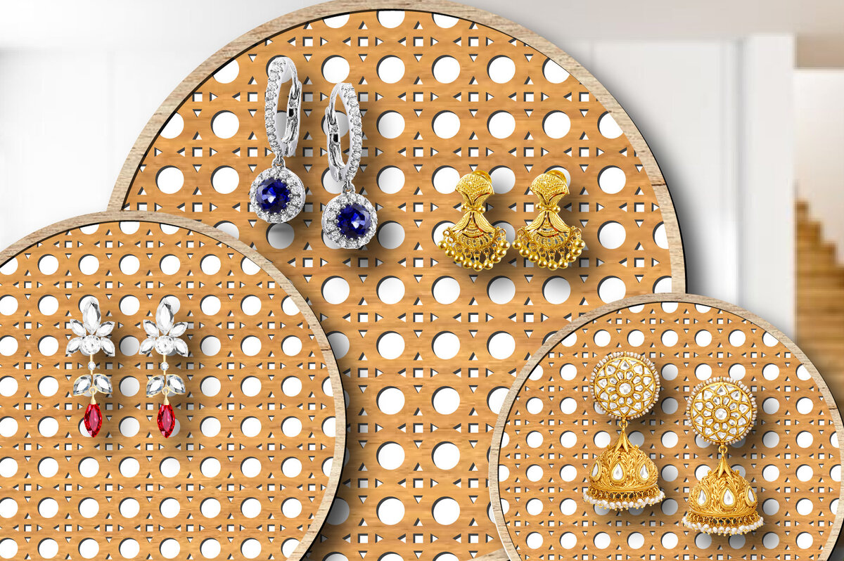 Intra απο ξύλο plywood 3mm-4mm πάχος – Στρογγυλή βάση για σκουλαρίκι από μπαστούνι από μπαστούνι 3D Δίασταση  5x5 cm INTRAFABR-26115447