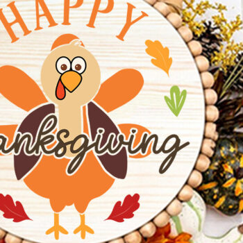 Intra απο ξύλο plywood 3mm-4mm πάχος – Στρογγυλή δέσμη Fall, Ημέρα των Ευχαριστιών Δίασταση 20x20 cm INTRAFABR-38379799 - Image 4