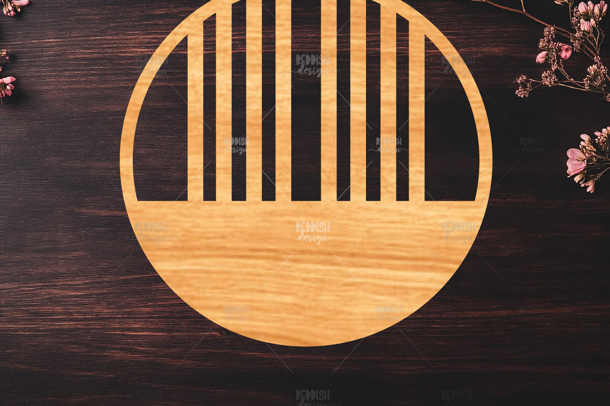 Intra απο ξύλο plywood 3mm-4mm πάχος – Στρογγυλή πινακίδα Δίασταση  20x20 cm INTRAFABR-121885878