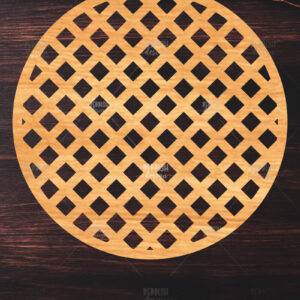 Intra απο ξύλο plywood 3mm-4mm πάχος – Στρογγυλή πινακίδα Δίασταση  20x20 cm INTRAFABR-121885620
