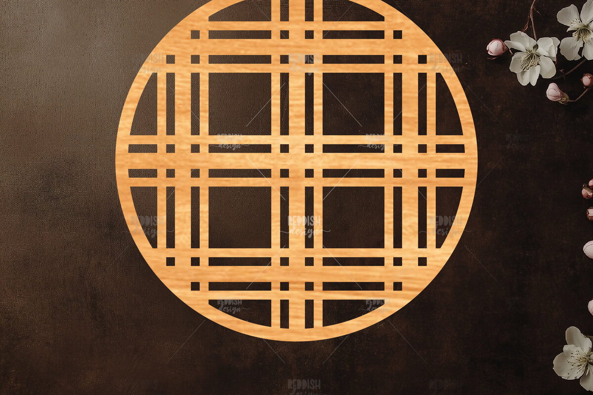 Intra απο ξύλο plywood 3mm-4mm πάχος – Στρογγυλή πινακίδα Δίασταση  20x20 cm INTRAFABR-121885605