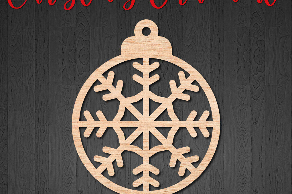 Intra απο ξύλο plywood 3mm-4mm πάχος – Στρογγυλό Χριστουγεννιάτικο Στολίδι Snowflake Δίασταση  20x20 cm INTRAFABR-107994673