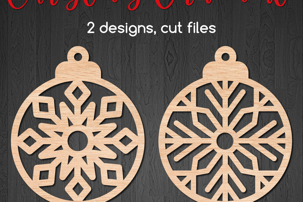 Intra απο ξύλο plywood 3mm-4mm πάχος – Στρογγυλά χριστουγεννιάτικα στολίδια με νιφάδα χιονιού Δίασταση  20x20 cm INTRAFABR-109181298