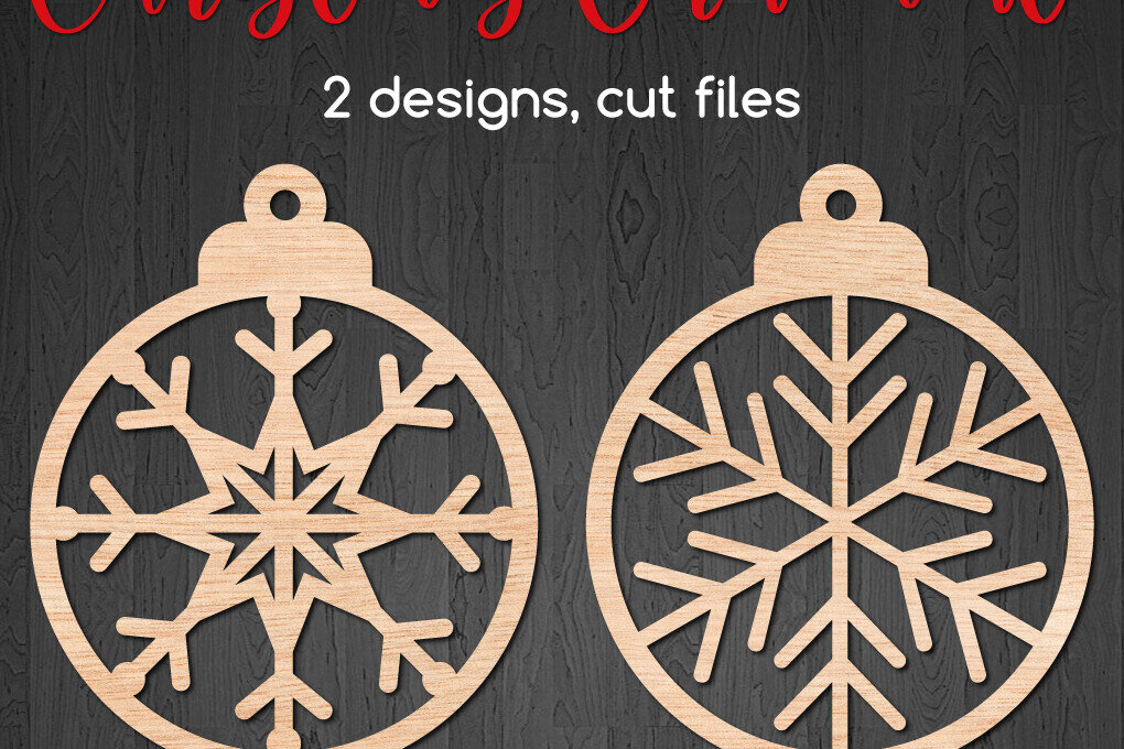 Intra απο ξύλο plywood 3mm-4mm πάχος – Στρογγυλά χριστουγεννιάτικα στολίδια με νιφάδα χιονιού Δίασταση  20x20 cm INTRAFABR-107441267