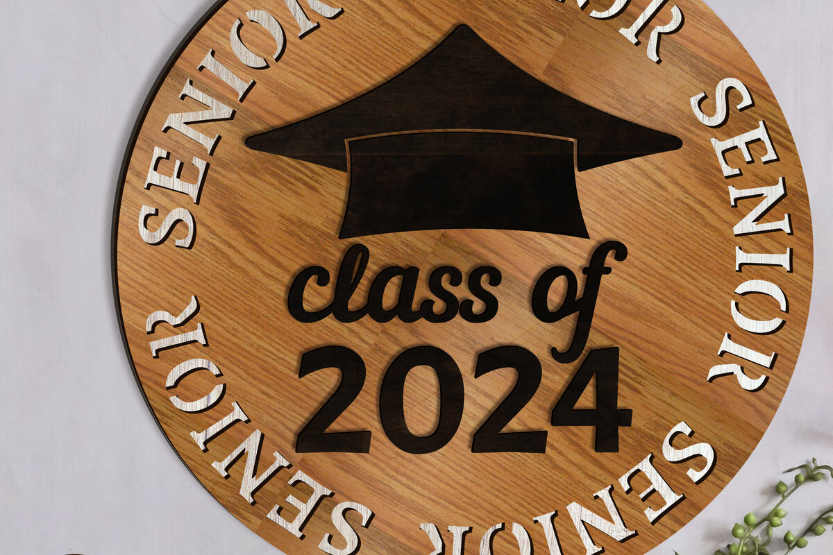 Intra απο ξύλο plywood 3mm-4mm πάχος – Στρογγυλή διακόσμηση τοίχου, πρότυπο αποφοίτησης Δίασταση  40x30 cm INTRAFABR-93565198