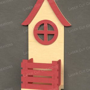 Intra απο ξύλο plywood 3mm-4mm πάχος – Κουτί περίφραξης στρογγυλού παραθύρου Δίασταση  20x20 cm INTRAFABR-123613014