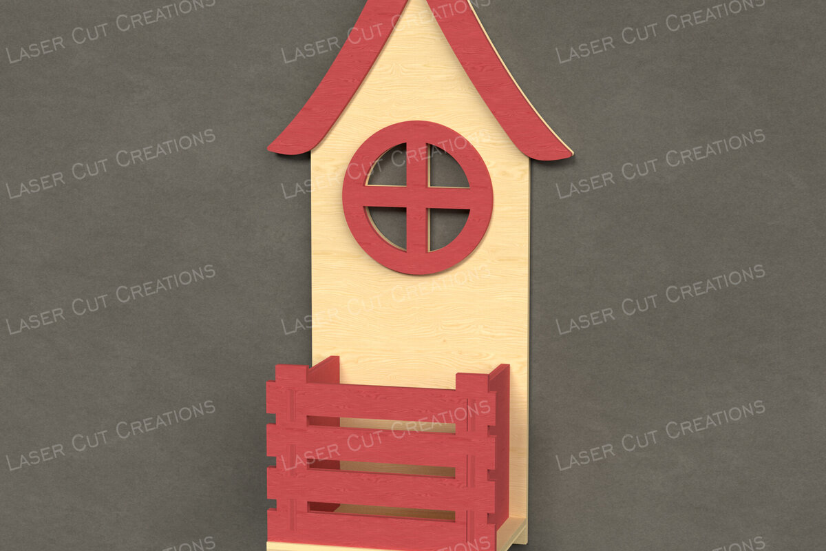 Intra απο ξύλο plywood 3mm-4mm πάχος – Κουτί περίφραξης στρογγυλού παραθύρου Δίασταση  20x20 cm INTRAFABR-123613014