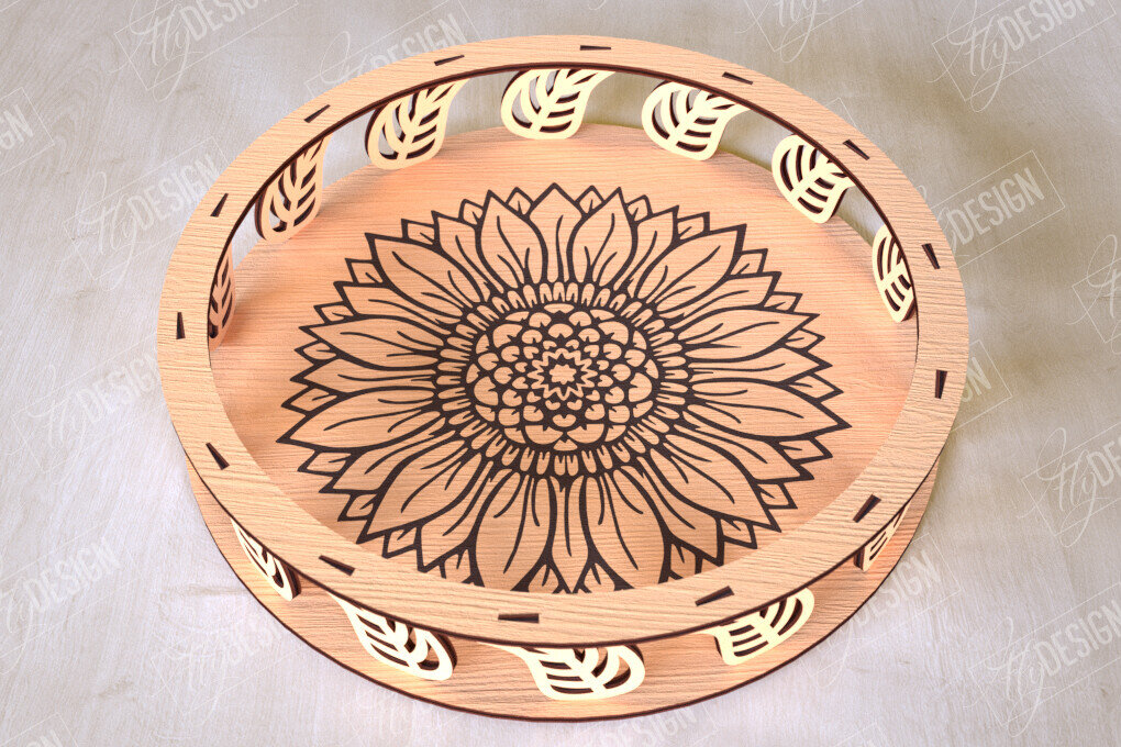 Intra απο ξύλο plywood 3mm-4mm πάχος – Στρογγυλό Ξύλινο Κουτί Δώρου | Στάση για επιδόρπιο Δίασταση  20x20 cm INTRAFABR-113997766