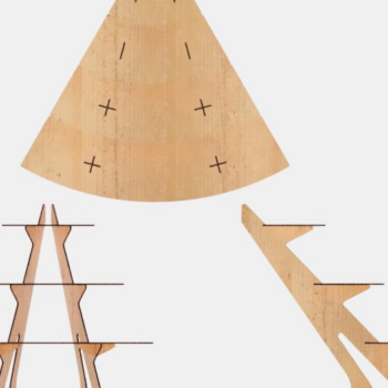 Intra απο ξύλο plywood 3mm-4mm πάχος – Στρογγυλεμένα ράφια βάσης κοπής με λέιζερ Δίασταση 20x20 cm INTRAFABR-117263835 - Image 6