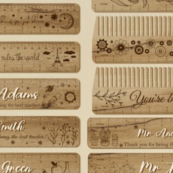 Intra απο ξύλο plywood 3mm-4mm πάχος – Χάρακες Πακέτο προσαρμοσμένων προμηθειών δασκάλων Δίασταση  20x20 cm INTRAFABR-34806069 - Image 1