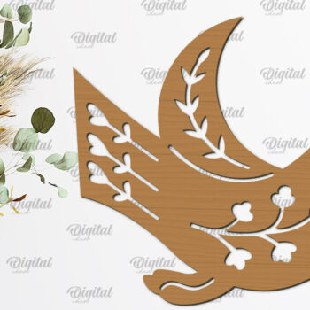 Intra απο ξύλο plywood 3mm-4mm πάχος – Ρουστίκ στολίδι για πουλί με λέιζερ Δίασταση 20x20 cm INTRAFABR-102232976 - Image 1