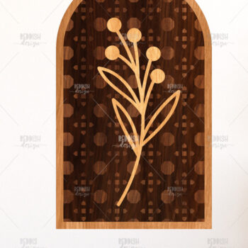 Intra απο ξύλο plywood 3mm-4mm πάχος – Ρουστίκ Βοτανική Τέχνη στελέχους Δίασταση  20x20 cm INTRAFABR-124968602 - Image 1
