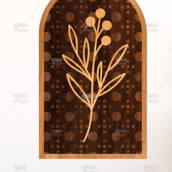 Intra απο ξύλο plywood 3mm-4mm πάχος – Ρουστίκ Βοτανική Τέχνη στελέχους Δίασταση  20x20 cm INTRAFABR-124968576 - Image 1