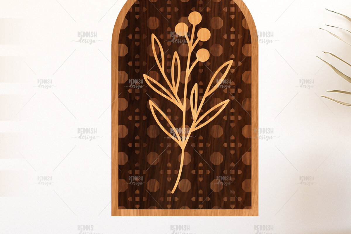 Intra απο ξύλο plywood 3mm-4mm πάχος – Ρουστίκ Βοτανική Τέχνη στελέχους Δίασταση  20x20 cm INTRAFABR-124968576