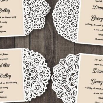 Intra απο ξύλο plywood 3mm-4mm πάχος – Ρουστίκ Πακέτο Προσκλητηρίου Γάμου Δίασταση  20x20 cm INTRAFABR-32044074 - Image 1