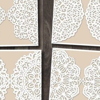 Intra απο ξύλο plywood 3mm-4mm πάχος – Ρουστίκ Πακέτο Προσκλητηρίου Γάμου Δίασταση  20x20 cm INTRAFABR-32044074 - Image 2