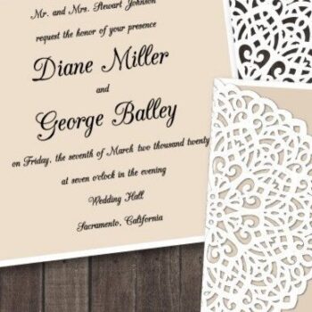 Intra απο ξύλο plywood 3mm-4mm πάχος – Ρουστίκ Πακέτο Προσκλητηρίου Γάμου Δίασταση  20x20 cm INTRAFABR-32044074 - Image 4