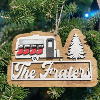 Intra απο ξύλο plywood 3mm-4mm πάχος – Οικογενειακό στολίδι RV Δίασταση  20x20 cm INTRAFABR-52603263 - Image 2