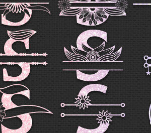 Intra απο ξύλο plywood 3mm-4mm πάχος – S Letter Alphabet Μονόγραμμα κοπής με λέιζερ Δίασταση  20x20 cm INTRAFABR-56032625