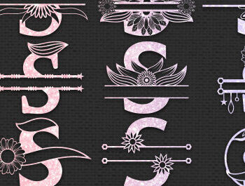 Intra απο ξύλο plywood 3mm-4mm πάχος – S Letter Alphabet Μονόγραμμα κοπής με λέιζερ Δίασταση 20x20 cm INTRAFABR-56032625 - Image 1