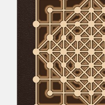 Intra απο ξύλο plywood 3mm-4mm πάχος – Ιερή Γεωμετρία, 3D Γεωμετρία Δίασταση  20x20 cm INTRAFABR-4768105 - Image 1