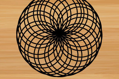 Intra απο ξύλο plywood 3mm-4mm πάχος – Διακόσμηση τοίχου Sacred Geometry Δίασταση  40x30 cm INTRAFABR-69513737