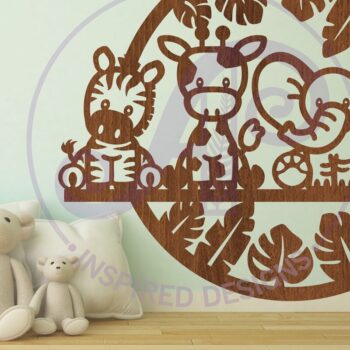 Intra απο ξύλο plywood 3mm-4mm πάχος – Επιγραφή Safari Animal Wall Art, Αρχείο Δίασταση  40x30 cm INTRAFABR-79116390 - Image 2
