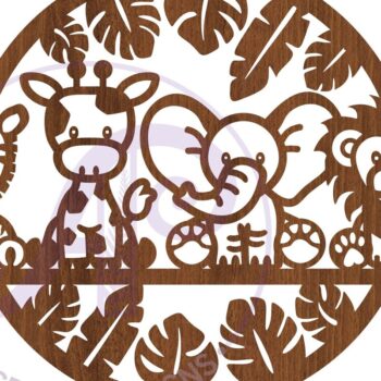 Intra απο ξύλο plywood 3mm-4mm πάχος – Επιγραφή Safari Animal Wall Art, Αρχείο Δίασταση  40x30 cm INTRAFABR-79116390 - Image 4