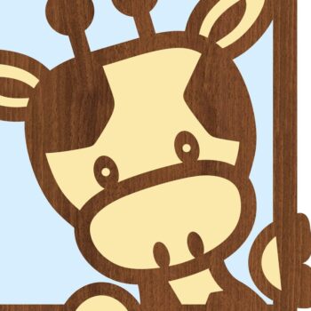 Intra απο ξύλο plywood 3mm-4mm πάχος – Safari Animal Art Wall Art Δίασταση  40x30 cm INTRAFABR-77433888 - Image 4