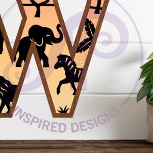 Intra απο ξύλο plywood 3mm-4mm πάχος – Ζώα Safari Large W με στρώματα Δίασταση  20x20 cm INTRAFABR-114033904