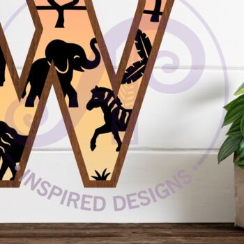 Intra απο ξύλο plywood 3mm-4mm πάχος – Ζώα Safari Large W με στρώματα Δίασταση  20x20 cm INTRAFABR-114033904 - Image 1