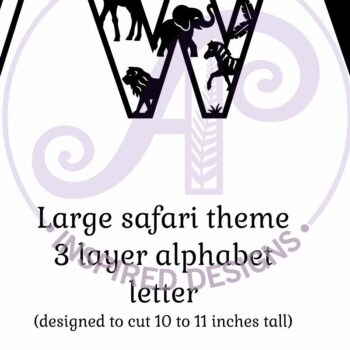 Intra απο ξύλο plywood 3mm-4mm πάχος – Ζώα Safari Large W με στρώματα Δίασταση  20x20 cm INTRAFABR-114033904 - Image 2