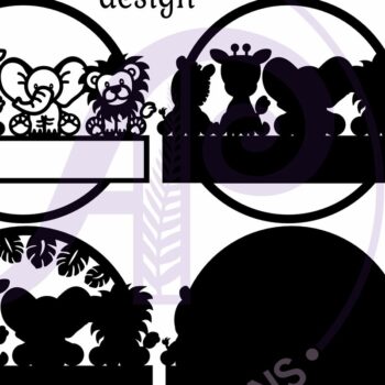 Intra απο ξύλο plywood 3mm-4mm πάχος – Safari Animals Layered Name Δίασταση  20x20 cm INTRAFABR-103206671 - Image 4