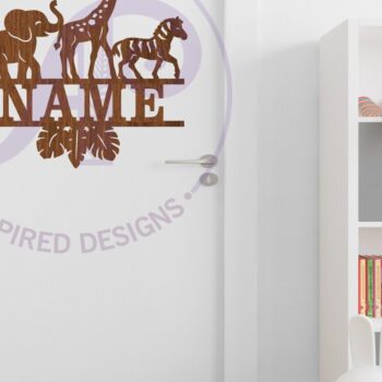 Intra απο ξύλο plywood 3mm-4mm πάχος – Safari Animals Name Sin Δίασταση  20x20 cm INTRAFABR-110476152 - Image 3