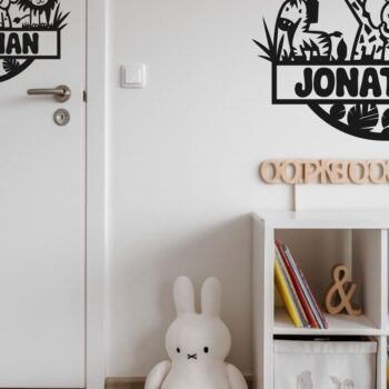 Intra απο ξύλο plywood 3mm-4mm πάχος – Safari Animals Name Sin Nursery Δίασταση  20x20 cm INTRAFABR-114040072 - Image 4