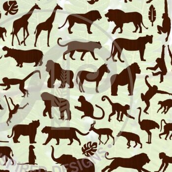 Intra απο ξύλο plywood 3mm-4mm πάχος – Safari Animals Bundle 54 Designs Δίασταση  40x30 cm INTRAFABR-65795948 - Image 1