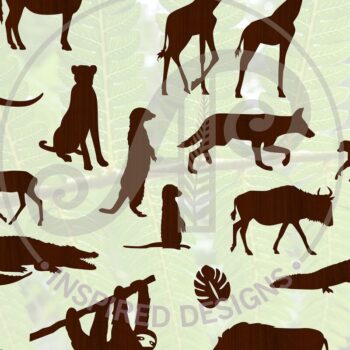 Intra απο ξύλο plywood 3mm-4mm πάχος – Safari Animals Bundle 54 Designs Δίασταση  40x30 cm INTRAFABR-65795948 - Image 4