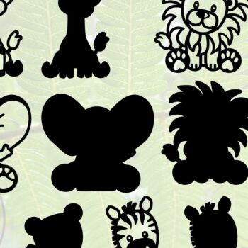 Intra απο ξύλο plywood 3mm-4mm πάχος – Safari Animals Two Layer F Δίασταση  20x20 cm INTRAFABR-73190818 - Image 4