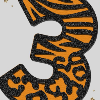 Intra απο ξύλο plywood 3mm-4mm πάχος – Safari Numbers 3D Δίασταση 20x20 cm INTRAFABR-102780333 - Image 4